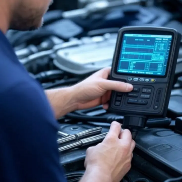 Zaawansowany sprzęt diagnostyczny w użyciu